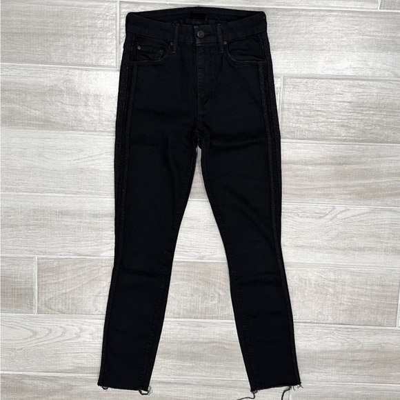 MOTHER HW LOOKER ANKLE FAY WASHED BLACK JEANS, Size 26 Excellent Condition - Picture 3 of 12
